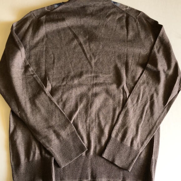 Gap men’s argyle V-neck sweaters brown - Picture 2 of 2